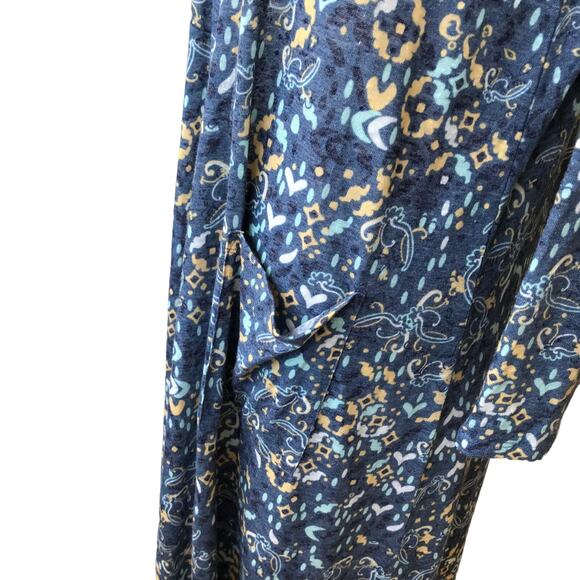 LuLaRoe Linen Printed Duster Cardigan Sweater - Picture 5 of 8